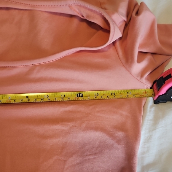 Chic Pink Long Sleeve Dress - Picture 5 of 6